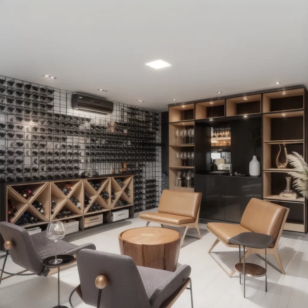 Adega LF — ambiente projetado pela H+