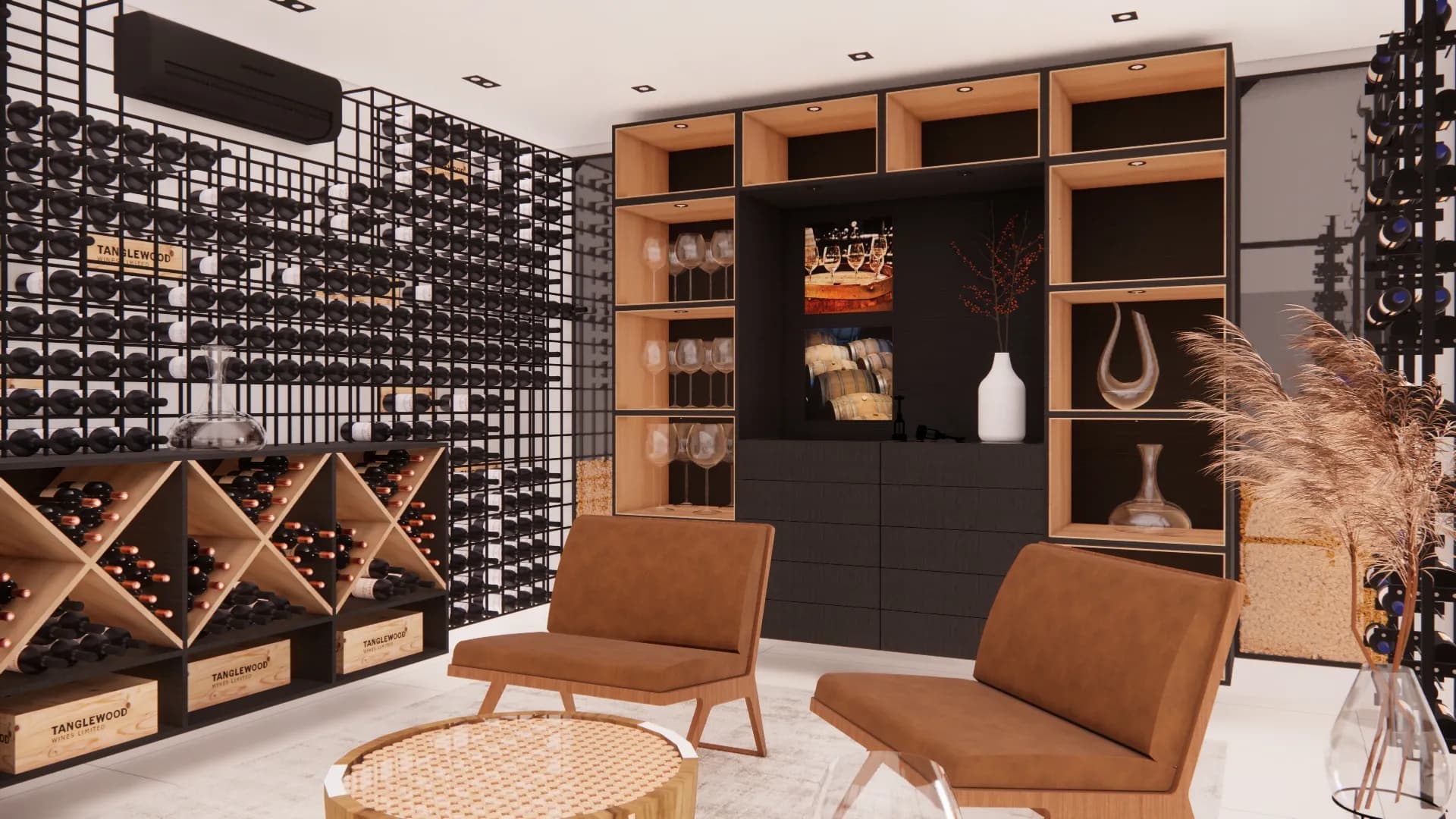 Adega LF, Joinville — SC — projeto da H+ Arquitetura & Co