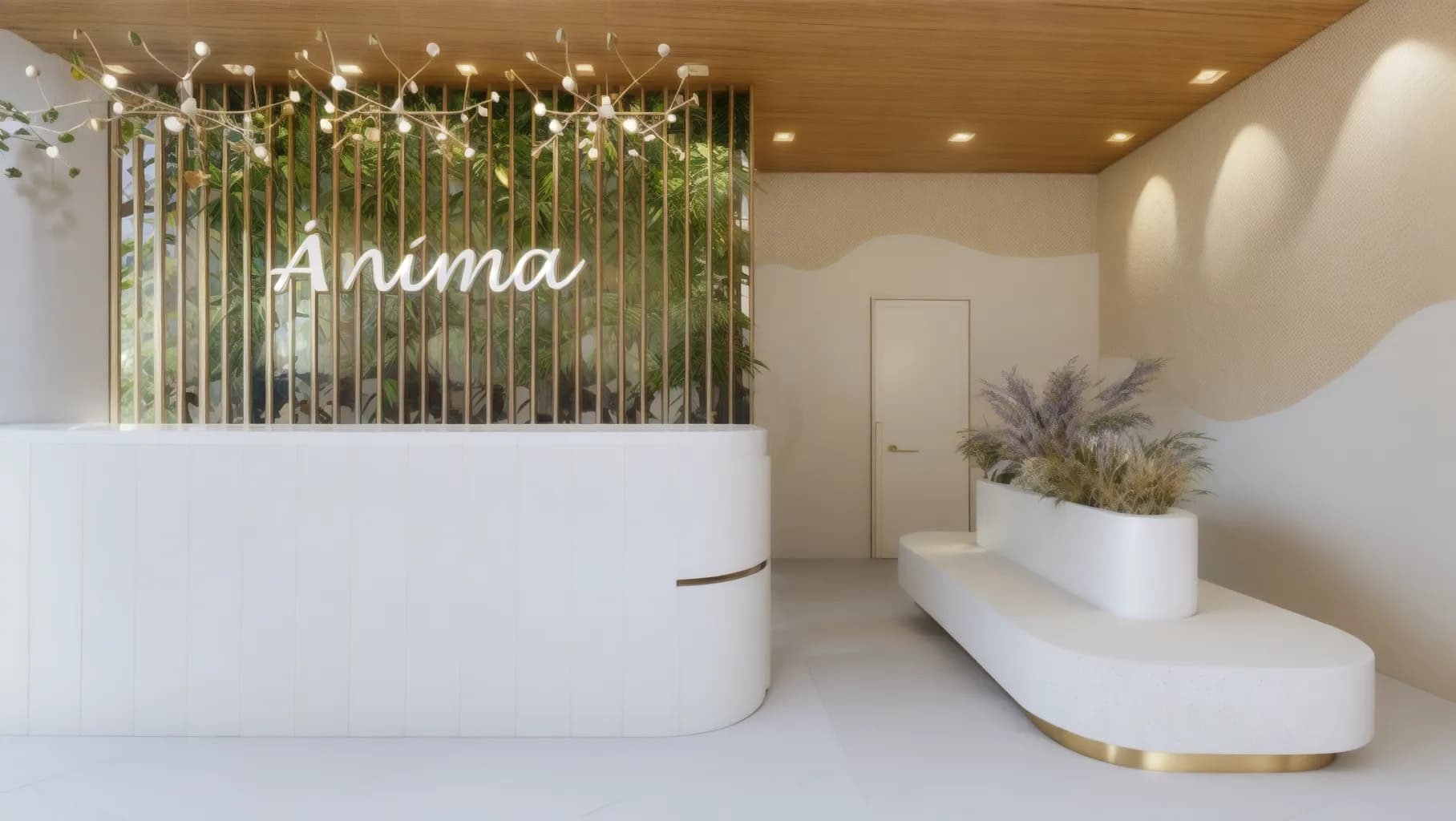 Ambiente da clínica Ânima com estratégias de neuroarquitetura aplicadas