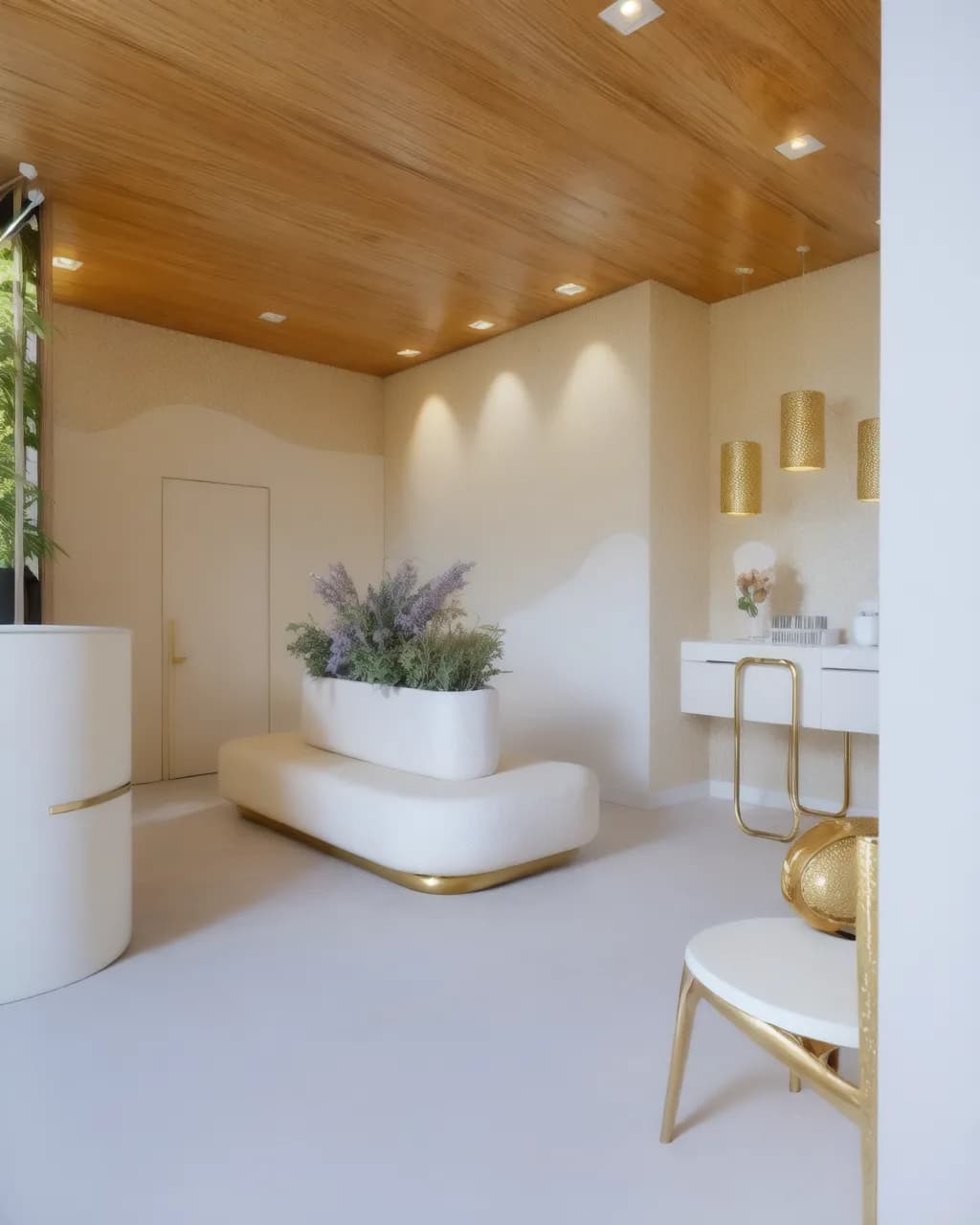 Ambiente da clínica Ânima com estratégias de neuroarquitetura aplicadas