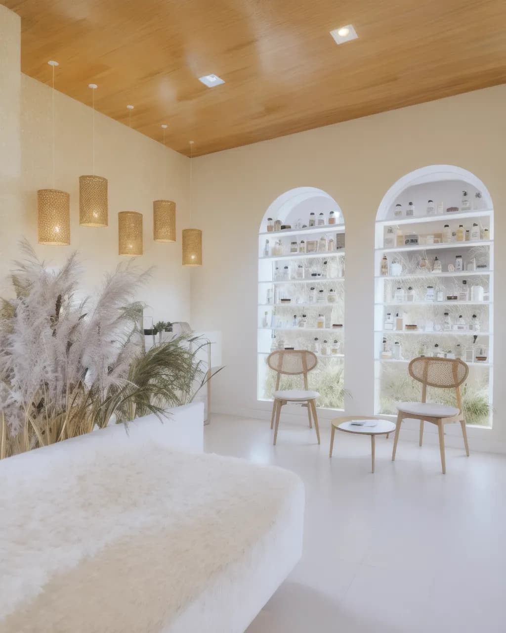 Ambiente da clínica Ânima com estratégias de neuroarquitetura aplicadas